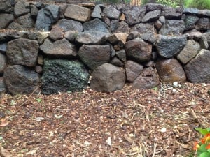 stone wall rustic