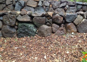 stone wall rustic